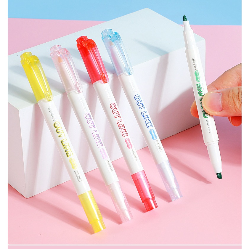 

GEMILANG - OUTLINE PULPEN GLITTER HIGHLIGHTER | STABILLO GLITTER | PEN SPIDOL GLITTER 2 SISI | PULPEN LUKISAN KALIGRAFI | CALLIGRAPHY DIARY PEN GIFT | DUAL NIB STABILO SPIDOL