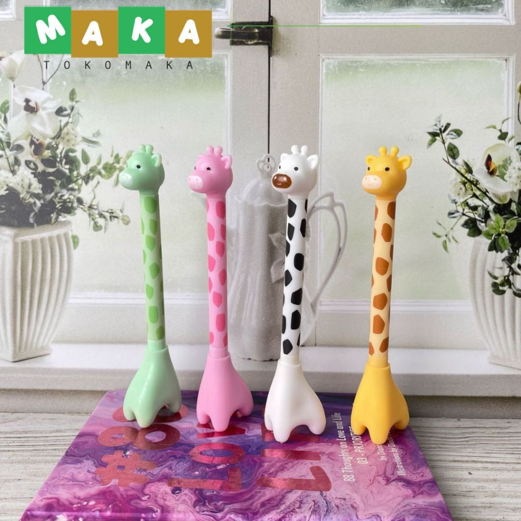 

PULPEN GEL JERAPAH BESAR FULLBODY PGK-1122 pen gel jerapah fullboddy pena bolpen tinta cair perlengkapan alat tulis kantor sekolah