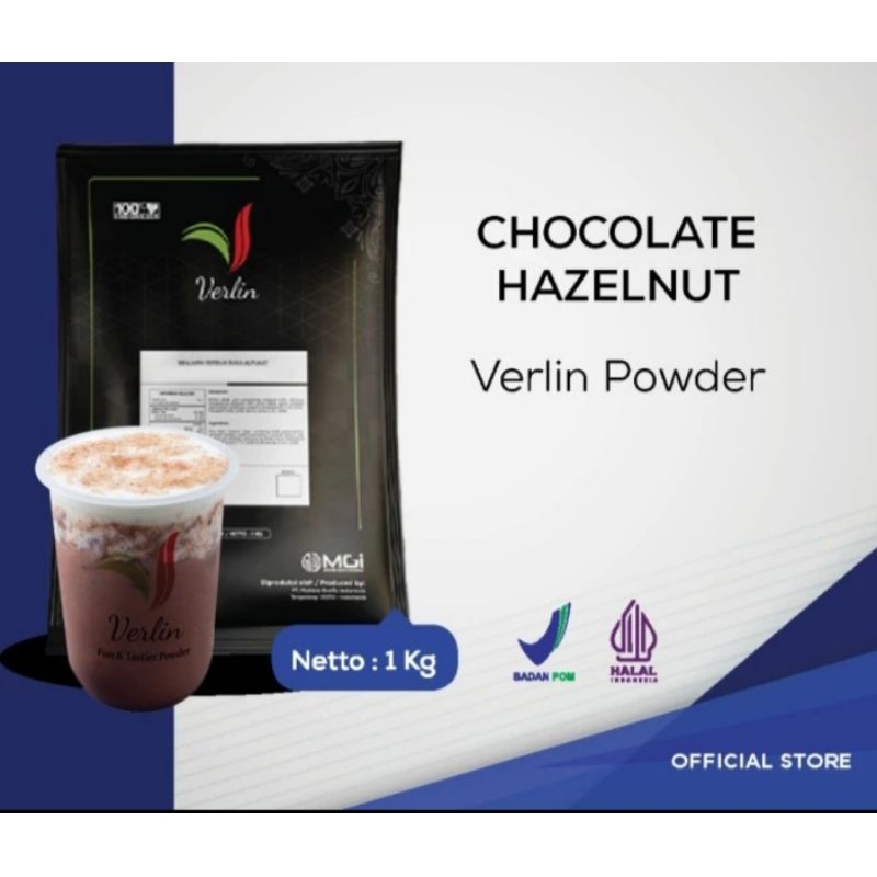 

VERLIN POWDER DRINK MINUMAN SERBUK RASA CHOCOLATE HAZELNUT / Bubuk minuman serbuk 1kg