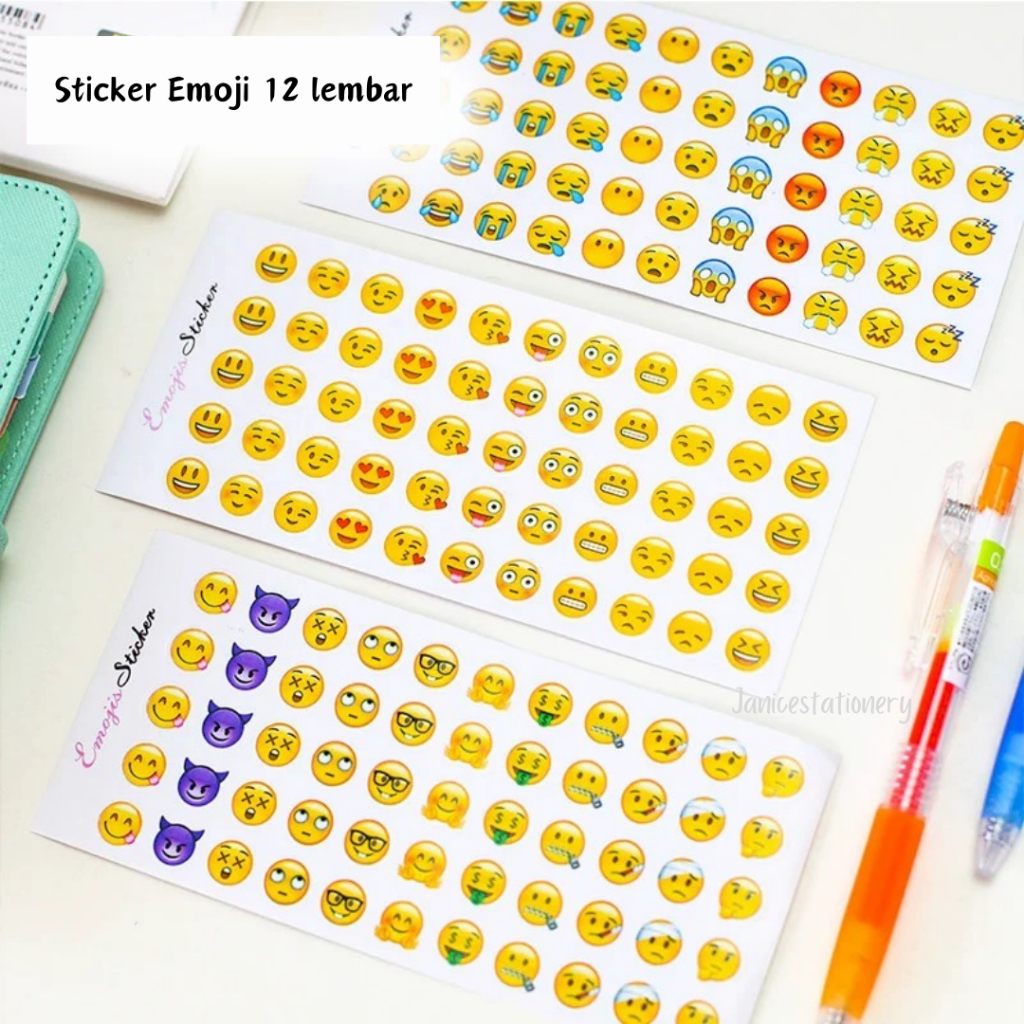 

Sticker Emoji Journaling 12 Lembar
