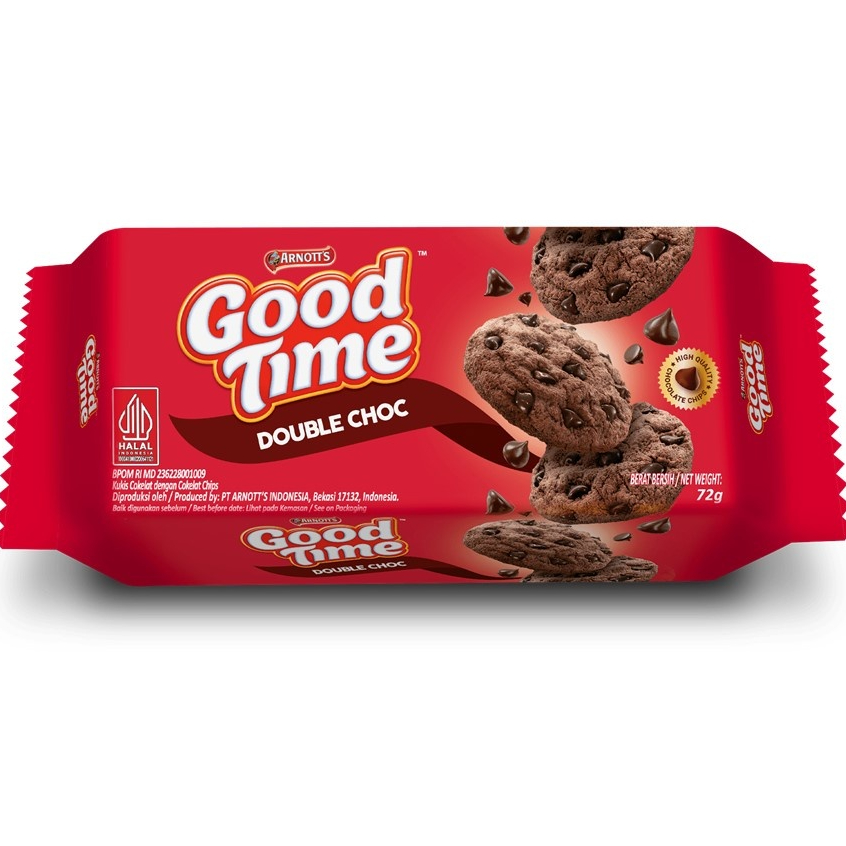 

Good Time Double Choc Chocochips Cookies 72gr