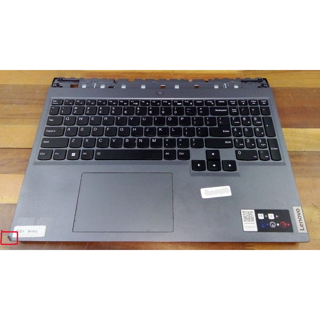 Casing Frame Keyboard Palmrest Laptop Lenovo Legion 5 Pro 16ACH6H