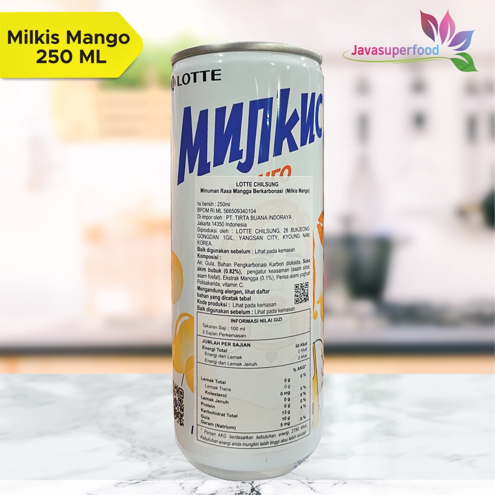 

BTN. Lotte Chilsung Milkis Mango Soda 250 ML