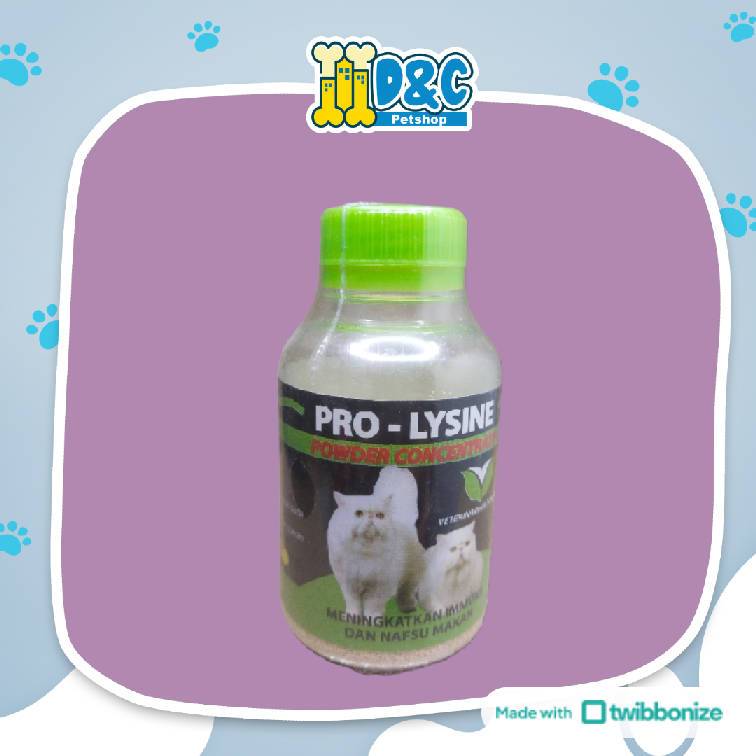 PROLYSINE CAT POWDER 50GR - VITAMIN BUBUK PENAMBAH NAFSU MAKAN KUCING