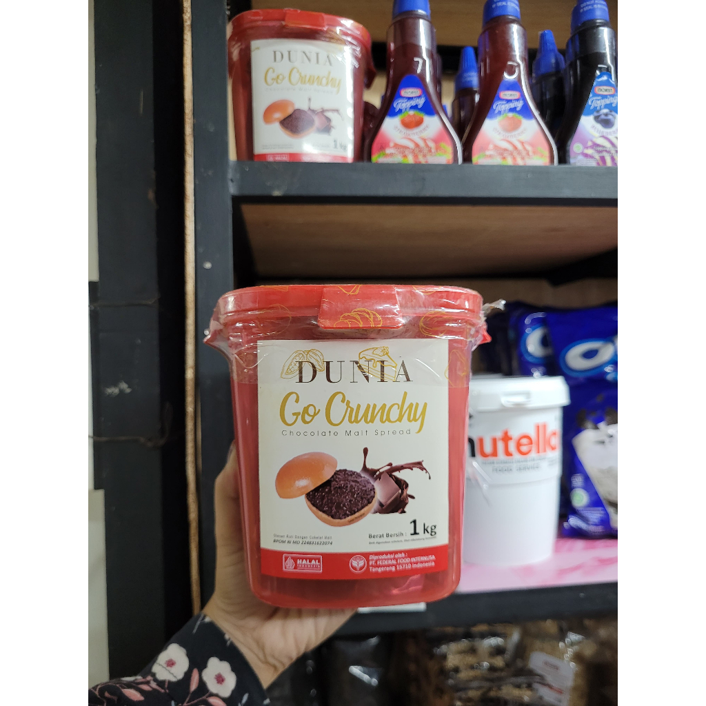 

Dunia Go Crunchy Chocolate Malt Spread 1kg - Selai Olesan Coklat