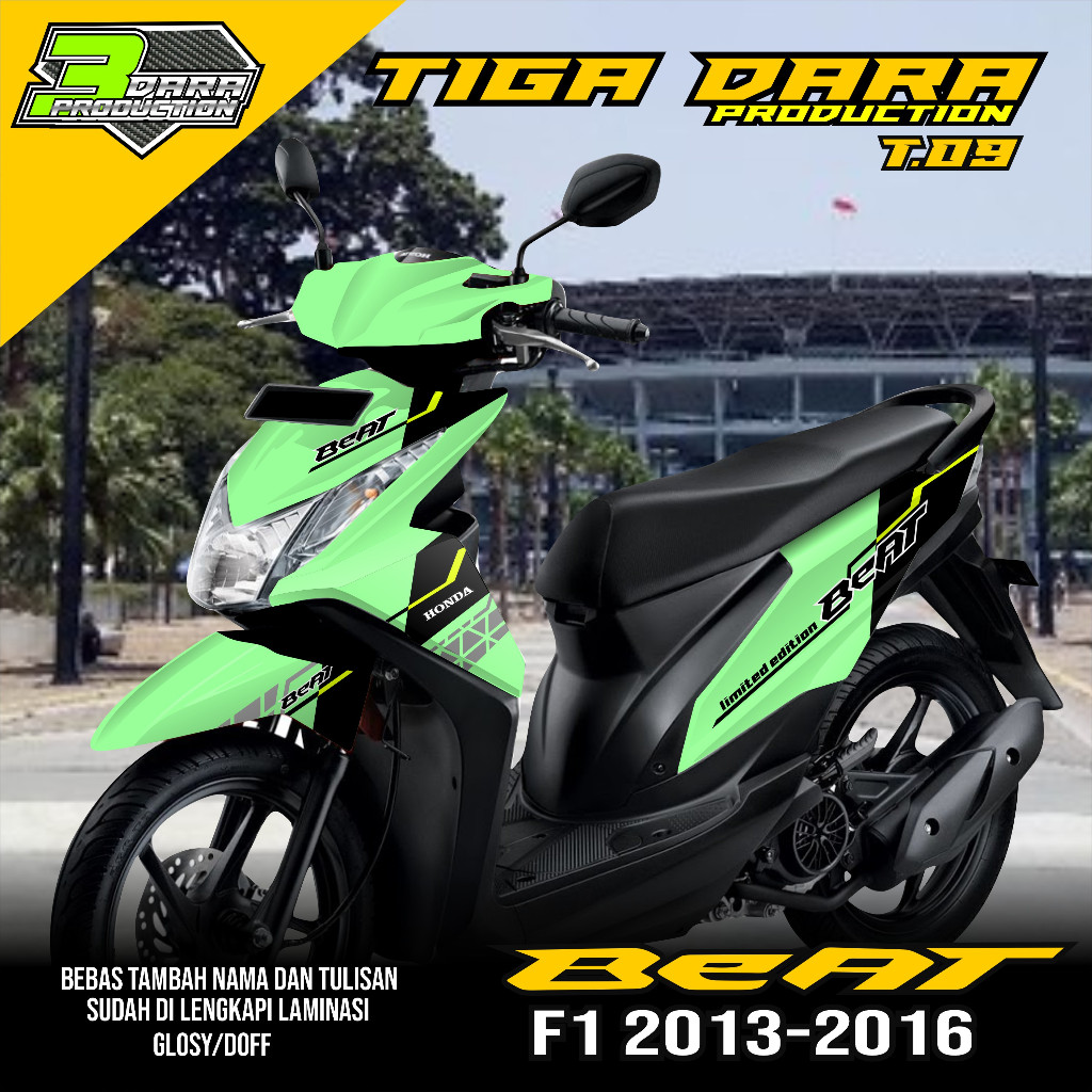 Decal Stiker Beat Fi Full Body Honda Beat Fi Old Lama 2013 2014 2015 2016 Kode T.09