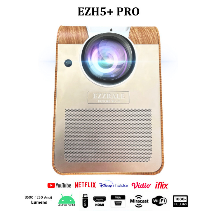 EZH5 + PRO New Smart Mini Ezzrale Android Bluetooth Speaker Projector