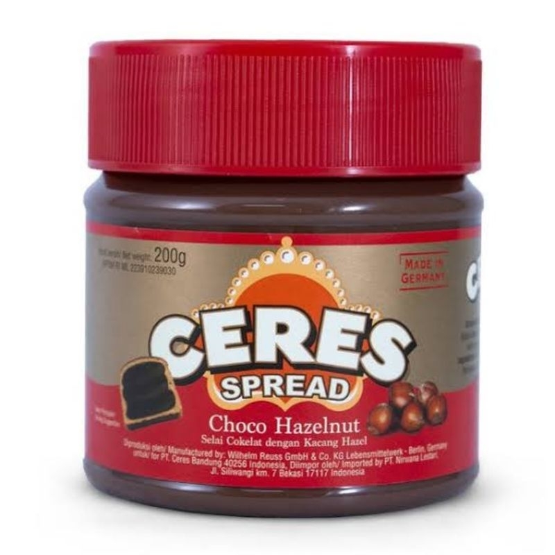 

Selai Ceres Spread Choco Hazelnut 200gr Exp 2025