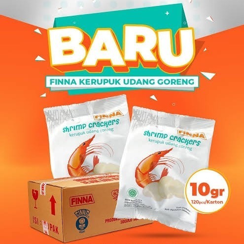 

Finna Shrimp Cracker 10gr Kerupuk udang goreng siap saji krupuk