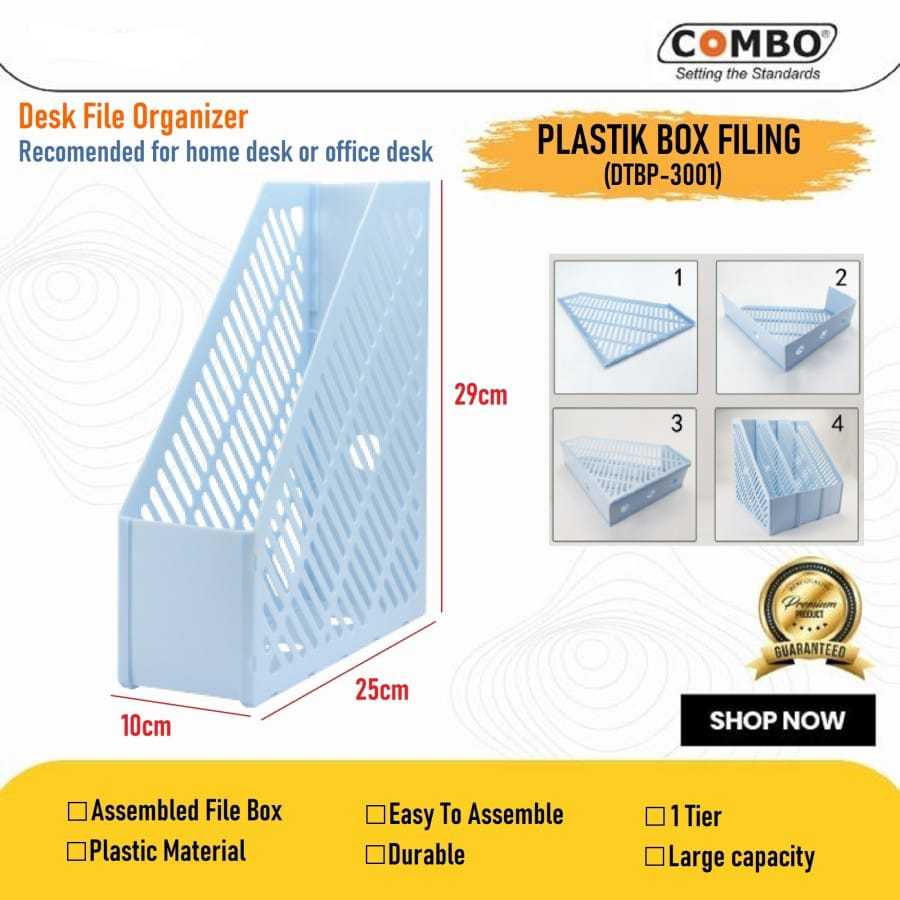 

Plastic Box Filling 1 Tier / Box File Plastik / Dokumen Box Rakit 3001