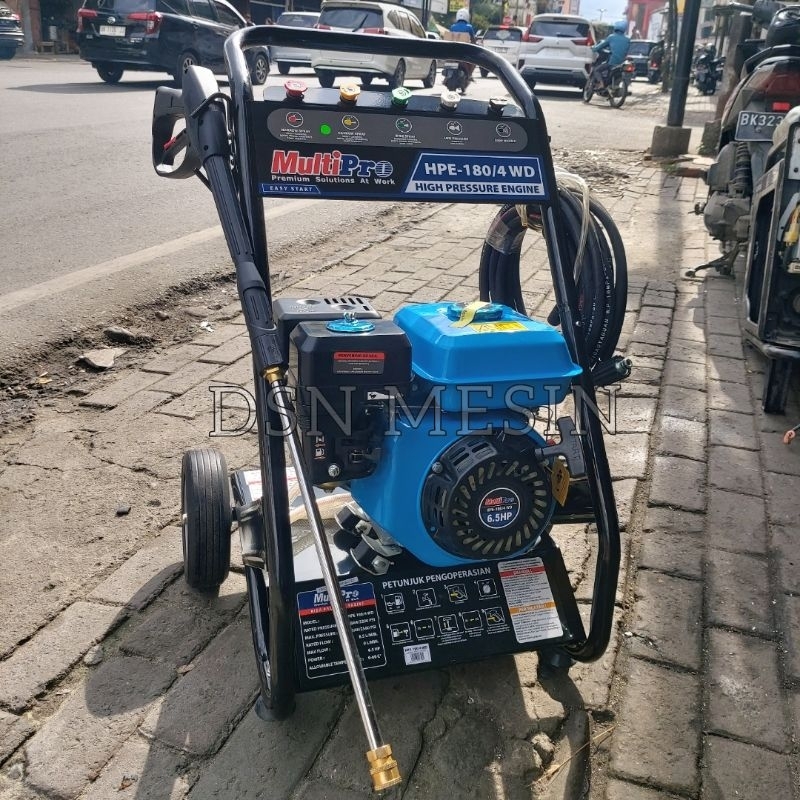 HPE180-4 MESIN STEAM CUCI MOBIL MOTOR JET CLEANER MULTIPRO HPE 180 4WD