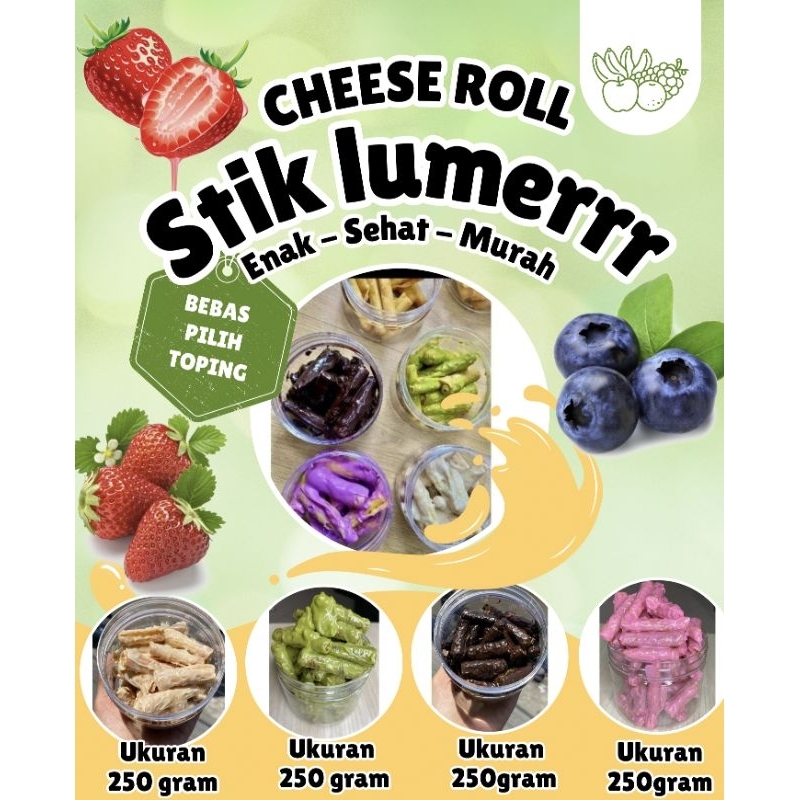 

cheese roll stik aroma keju lumerr ukuran 250 gram