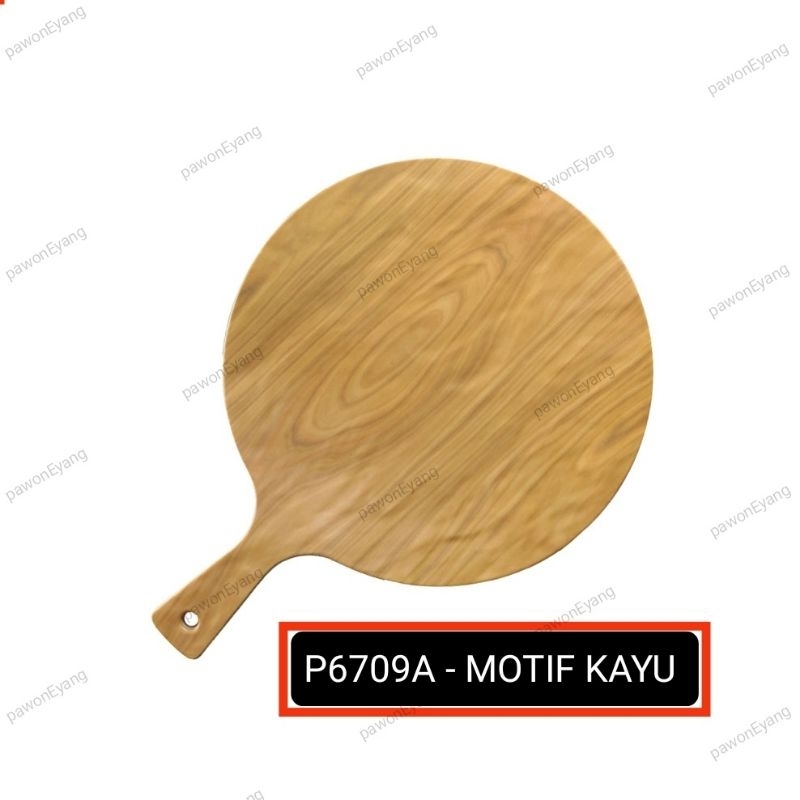 Grosir Melamin P6709A Piring Pizza Motif kayu 9 Inch golden dragon estetik