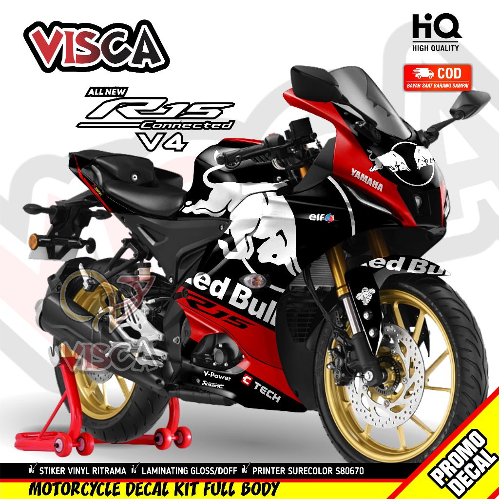 Decal R15 V4 Full Body Stiker R15 V4 Full Body Dekal R15 V4 R Torro