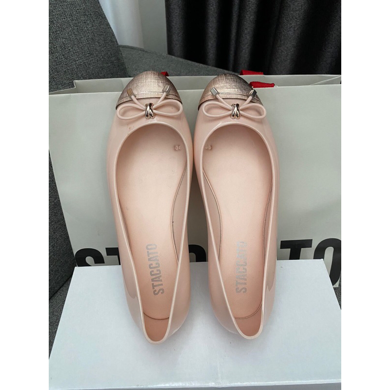SALE PRELOVED STACCATO Jelly Flat Shoes
