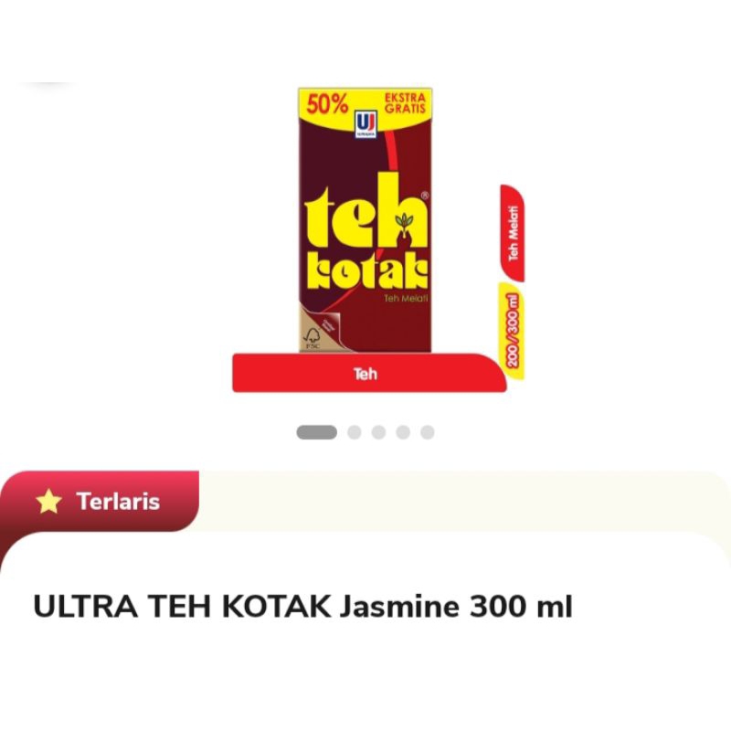 

Ultra Teh kotak Jasmine 300 ml