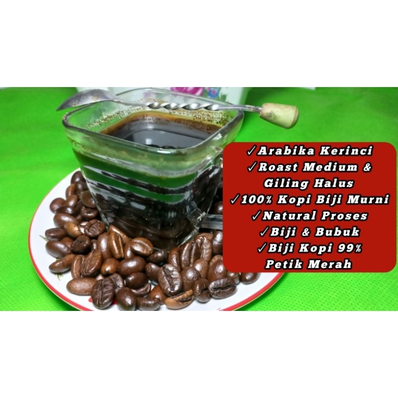 

Bubuk/Biji 100gram | Kopi ARABIKA KERINCI✓100% Original.