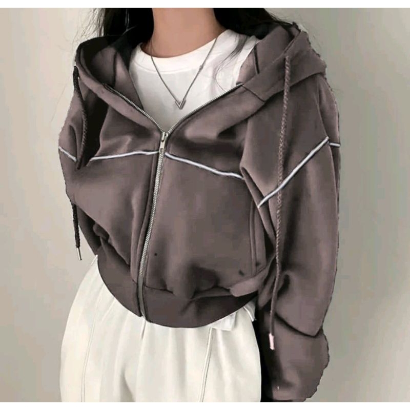 korea stayle~HOODIE STYLE KOREA~SWEATER KEKINIAN~OTD WANITA~HOODIE CROPE KEKINIAN