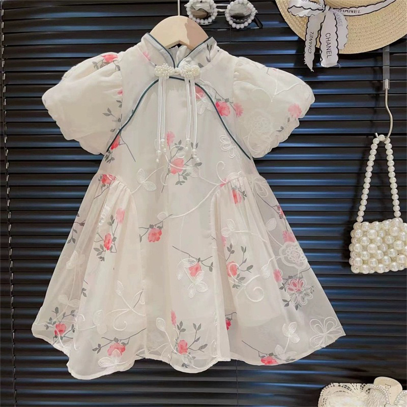 [Mr.Gabor]Setelan Cheongsam anak perempuan 1-8Tahun / Dress qipao anak perempuan / Baju Imlek premiu