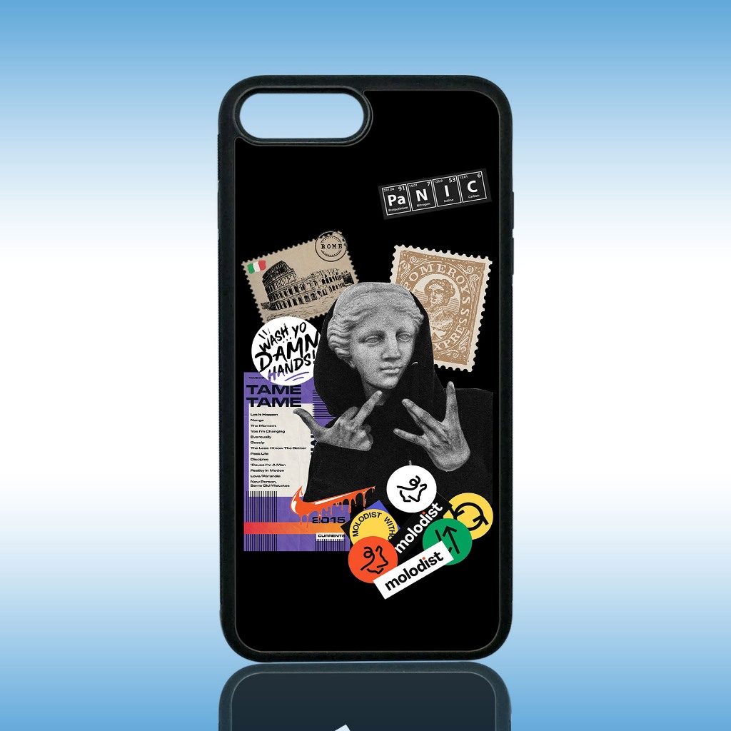 Case IPhone 7 Plus - Casing Hp IPhone 7 Plus ( Estetik ) Silikon Hp IPhone 7 Plus - Softcase Glass K