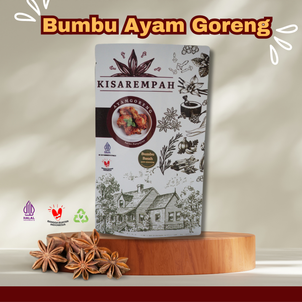 

Bumbu Ayam Goreng | 50gr | Bumbu Instant Cepat Saji by KisaRempah