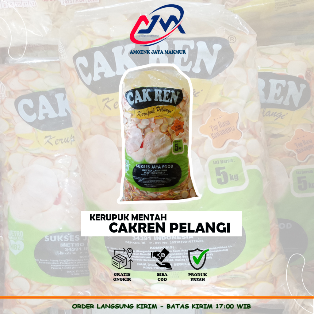 

Kerupuk Mentah Cakren Pelangi 1 Karung