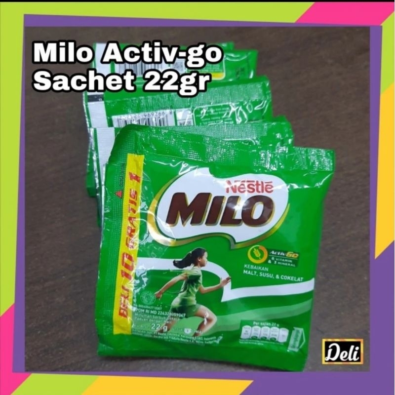 

Milo Activ Go Sachet 22gr Susu Bubuk Coklat Milo Saset