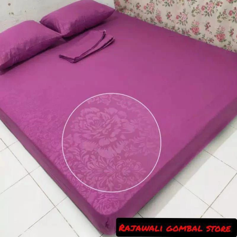 Sprei Polos Embos Tinggi 30cm, Ukuran 90×200×30, 100×200×30, 120×200×30