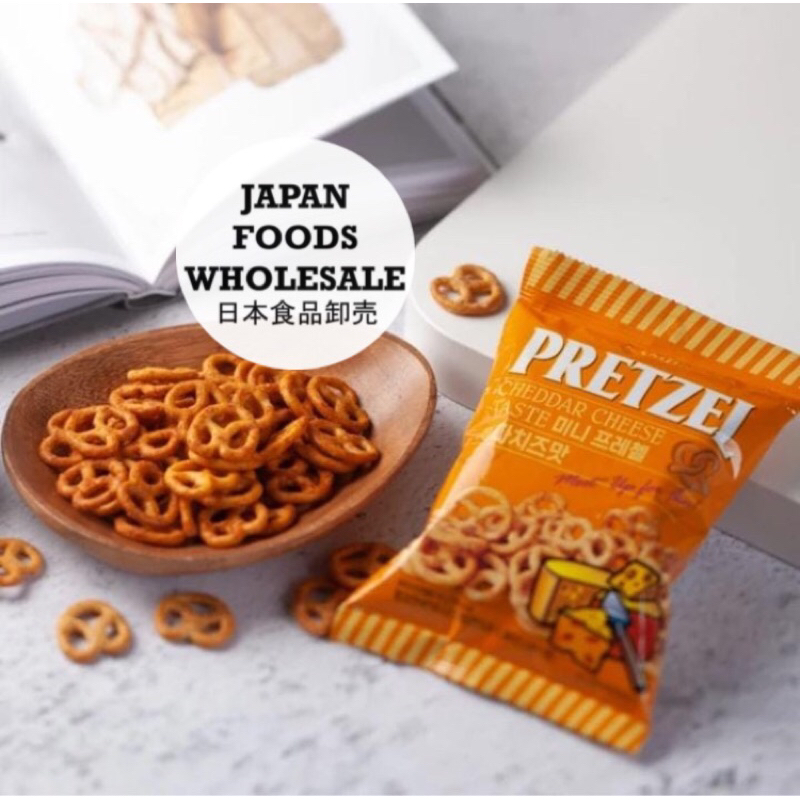 

Samjin Pretzel Cheddar Cheese Taste / biskuit Korea / cemilan impor