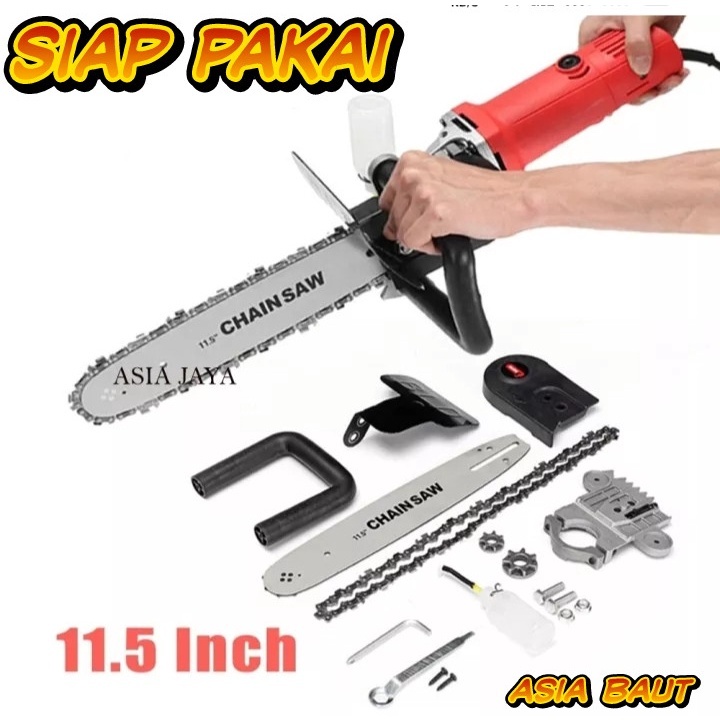 CHAINSAW MINI SIAP PAKAI  Paket Gerinda GERENDA GRENDA SH-05 & Chainsaw SH-123 - MAILTank GERENDA GE