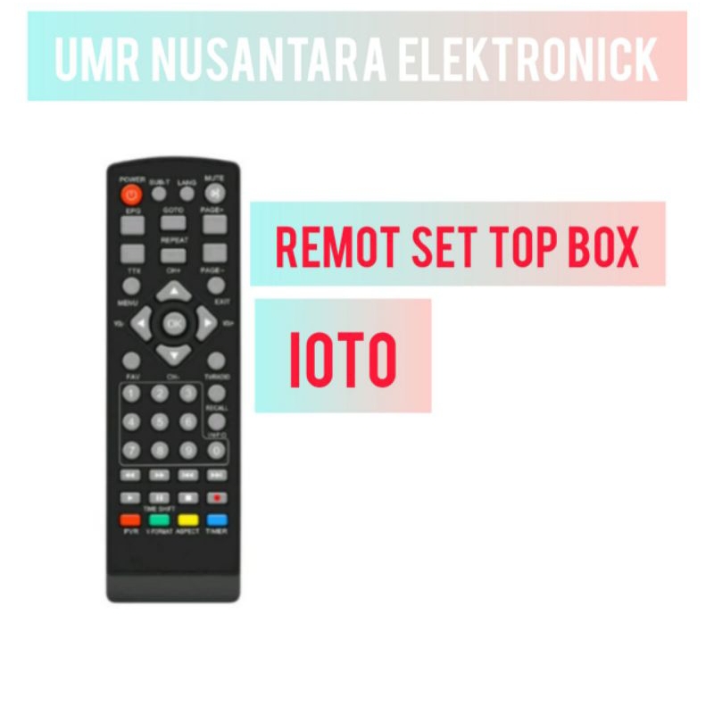 remot set top box original IOTO tanpa seting