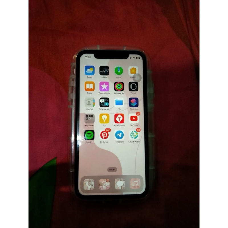 Iphone 11 128GB second original white normal FullSet wifi only