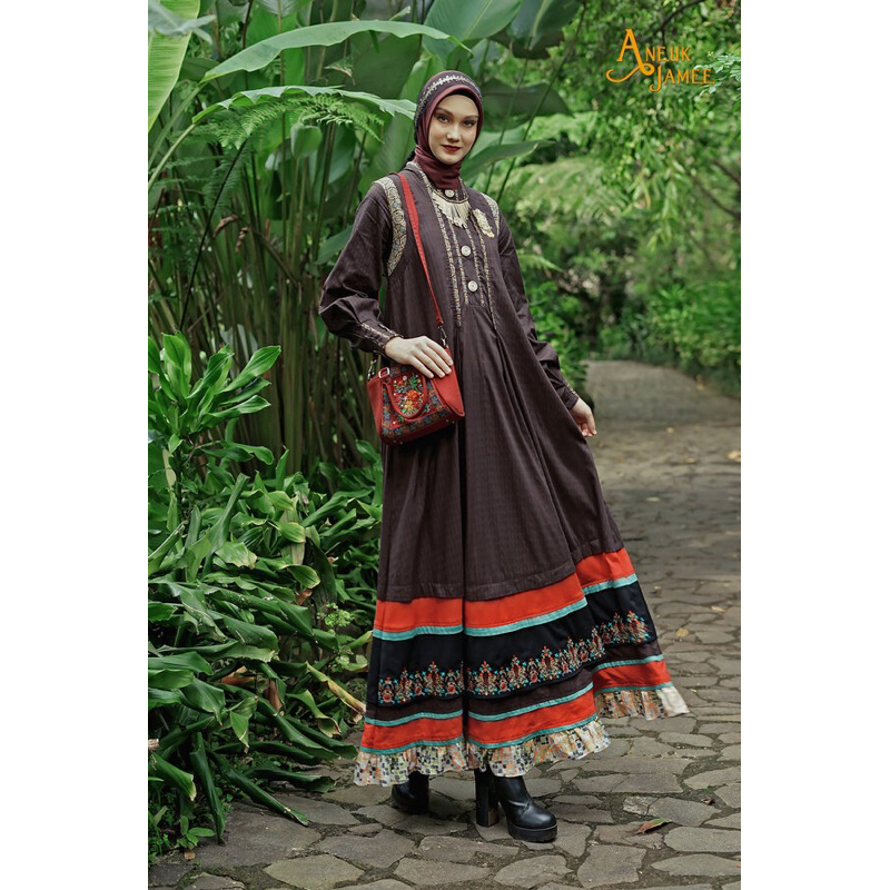 TUNEECA GAMIS BILQIS T-0223023 ANEUK JAMEE GAMIS DRESS CANTIK MODERN LIMITED ORIGINAL