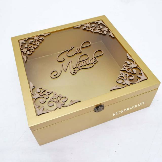 

[40X40CM] Kotak ENGSEL /Box Bridesmaid / Groomsman Kayu Finishing CAT SOLID