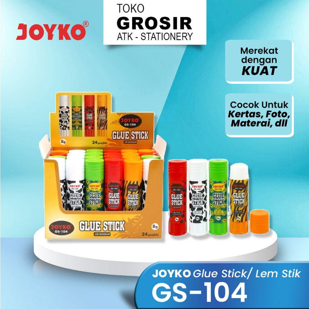 

JOYKO Lem Stik GS-104 8 gr / Glue Stick JOYKO GS-104 / Lem Batang