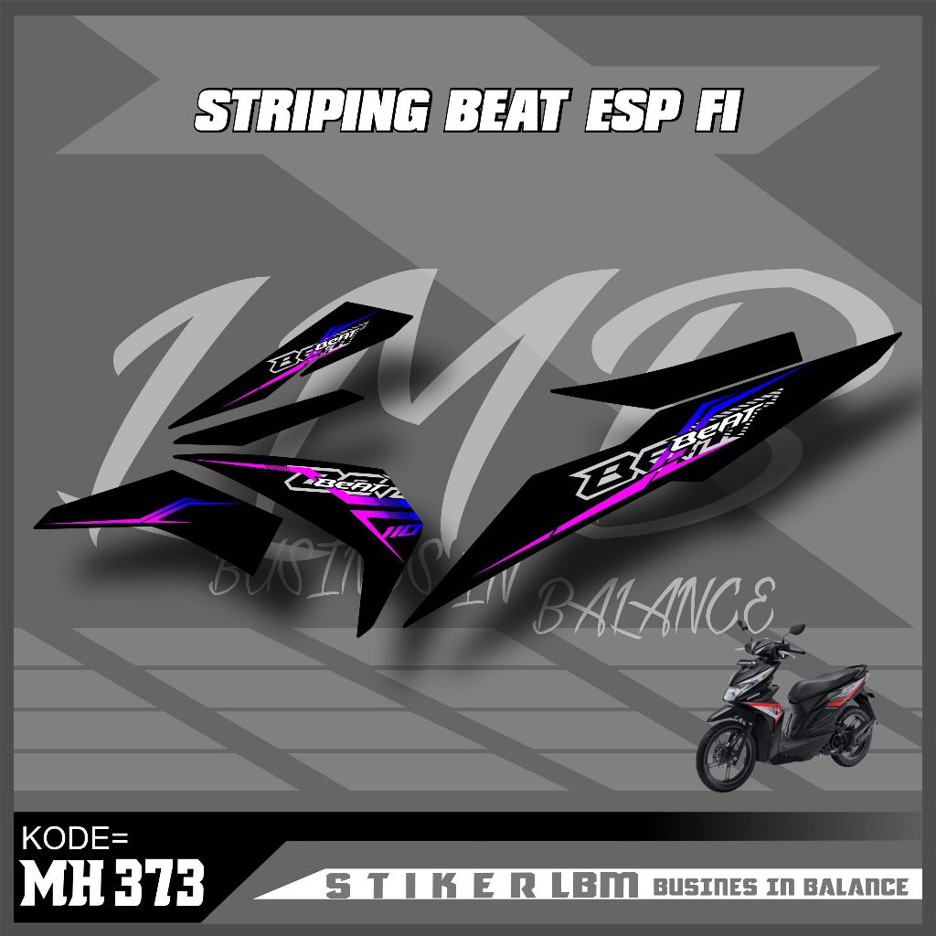 Stiker Beat Esp Street Simpel Keren - Stiker Motor Honda beat esp
