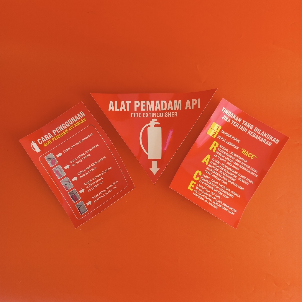 

Stiker Apar/ Stiker Cara Penggunaan Apar/ Stiker Race/ Stiker Vinyl/ Stiker Pemadam Api Ringan