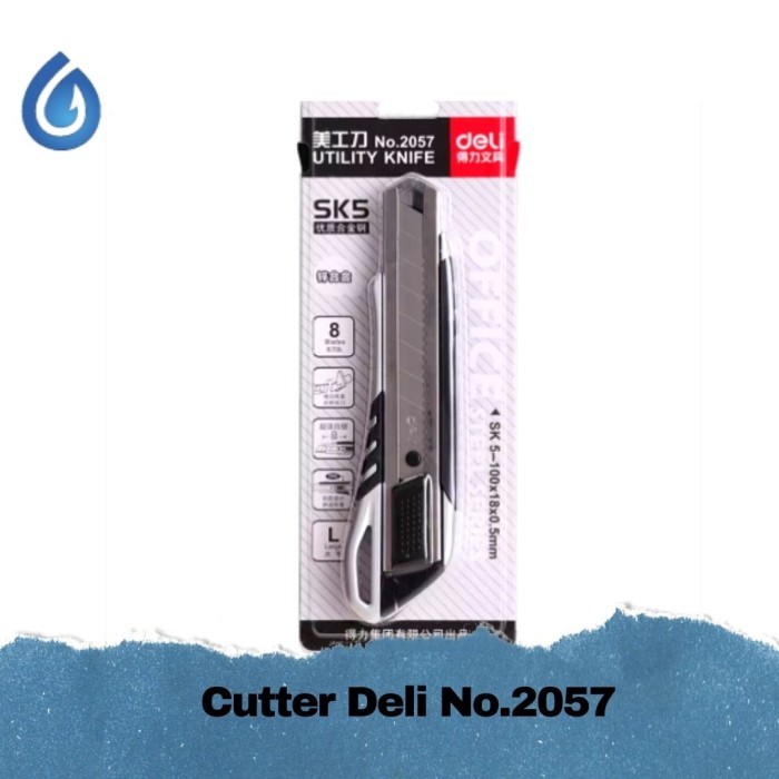 

CUTTER DELI NO.2057 | UTILITY KNIFE DELI NO.2057 SIZE L