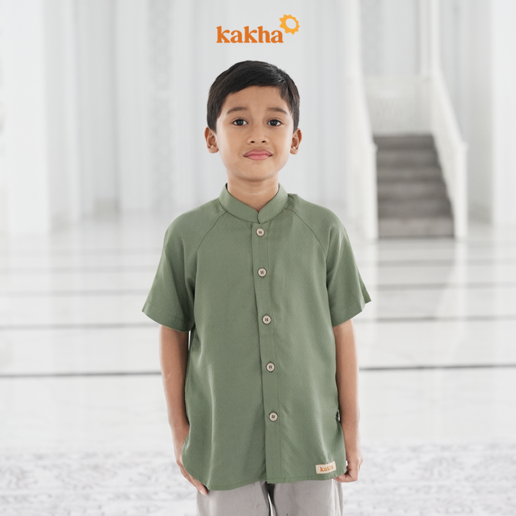 Kakha x Alyssa Soebandono - Sarimbit Keluarga Mahakam (B) / Baju couple keluarga / Sarimbit Keluarga / Baju muslim couple-Koko Anak Pendek
