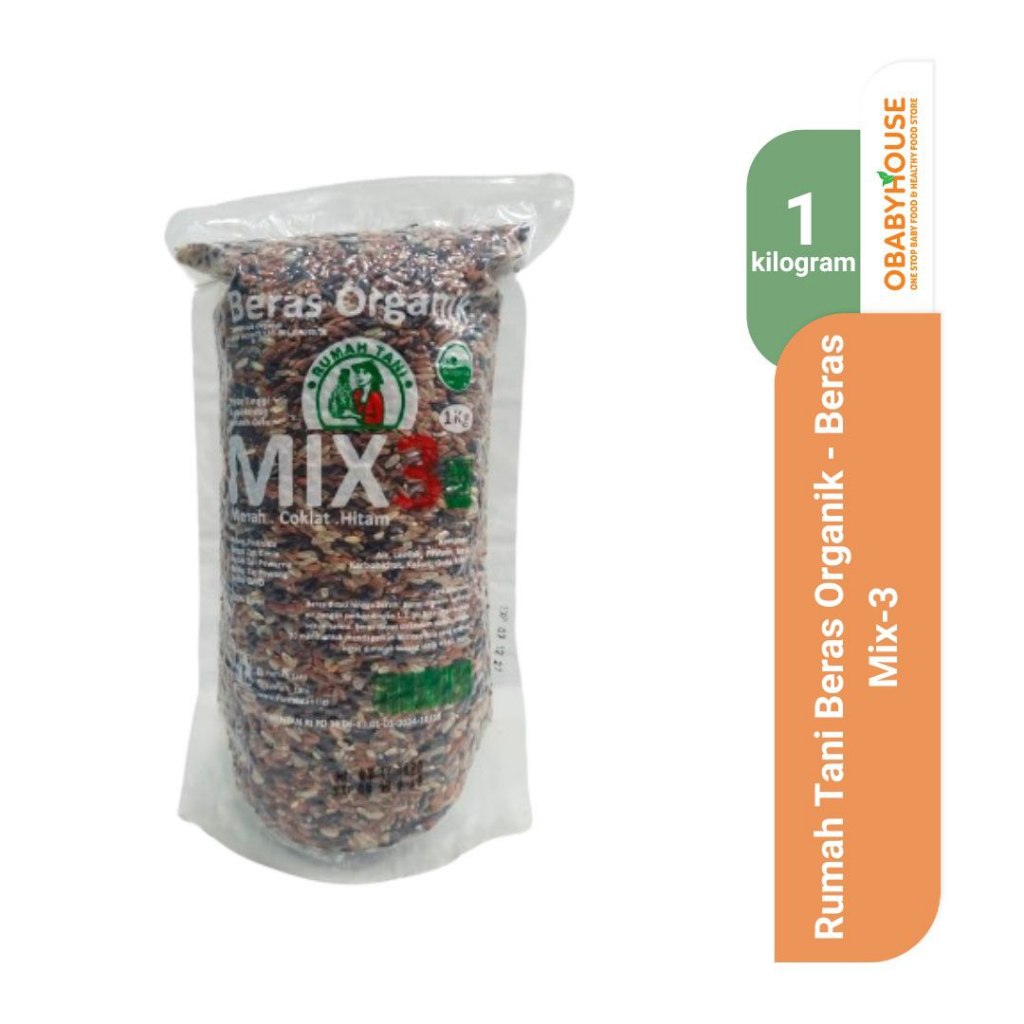 

Rumah Tani Beras Organik - Beras Mix-3 1 Kg