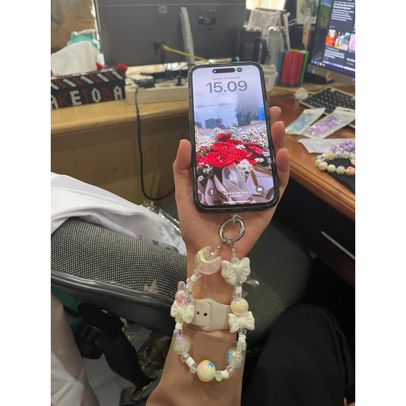 Gantungan HP LUXURY premium beads
