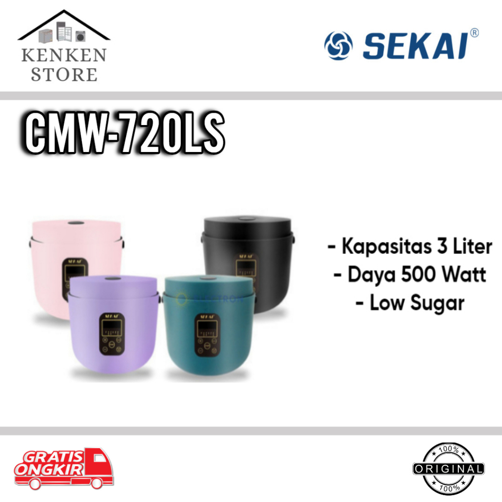 RICE COOKER SEKAI CMW-720LS 1LITER LOW SUGAR