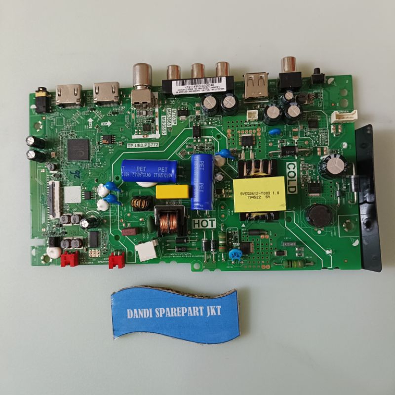 MB led tv tcl L32D310 - mainboard led tv - mesin tv led