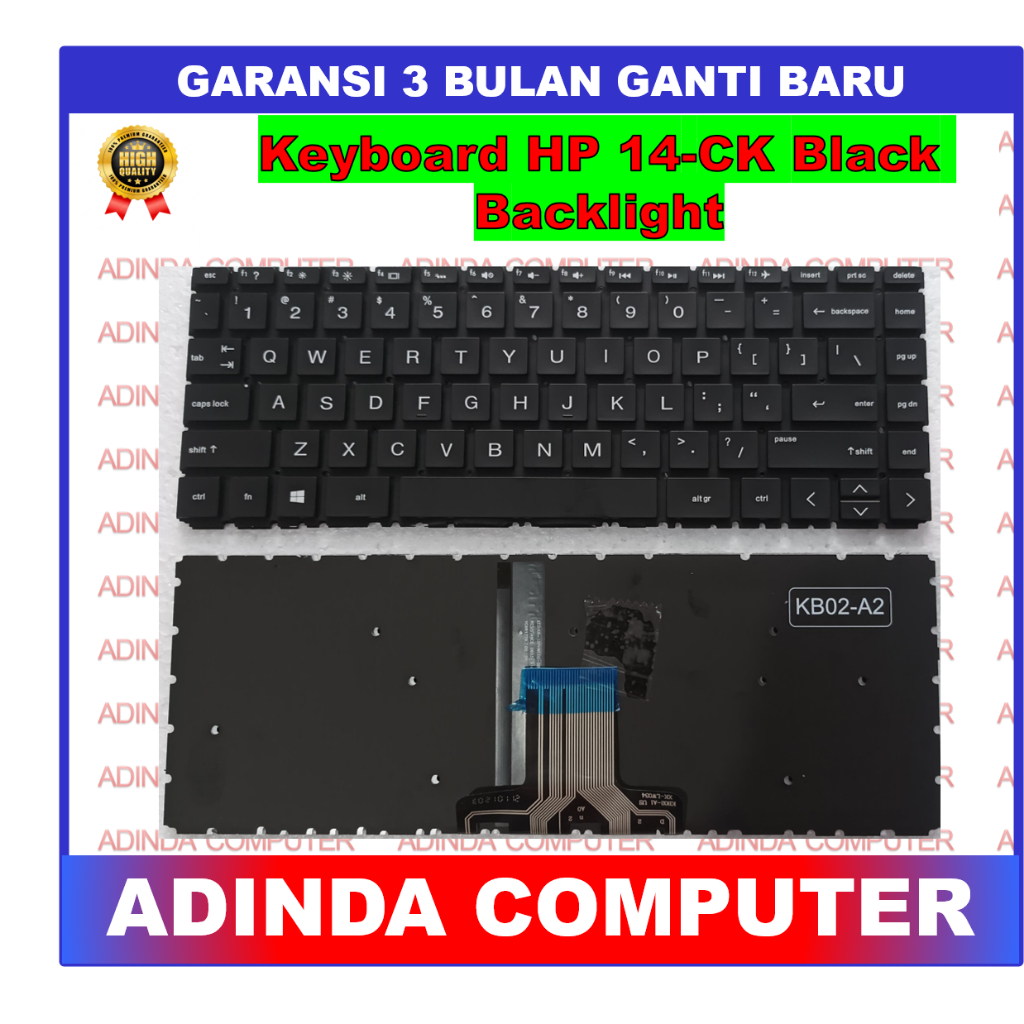Keyboard HP 14-CK 14-ck0011la 14-cm0000 black backlight