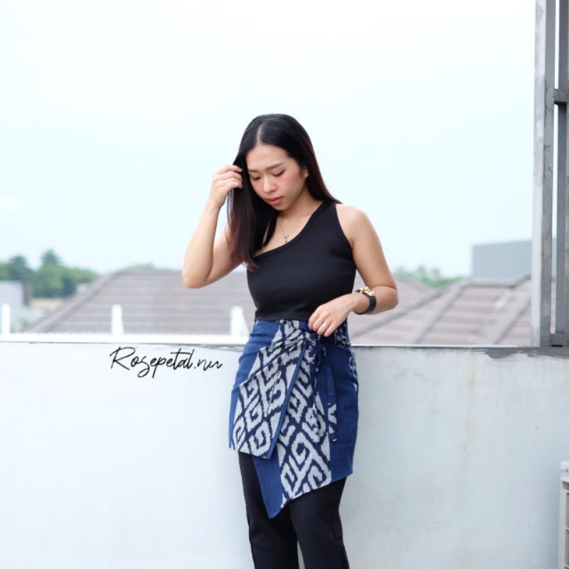 Obi belt tenun troso batik / ikat pinggang tribal / obi belt pria / ikat pinggang bali