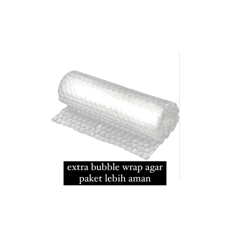 

bubble wrap tambahan untuk packing agar lebih aman