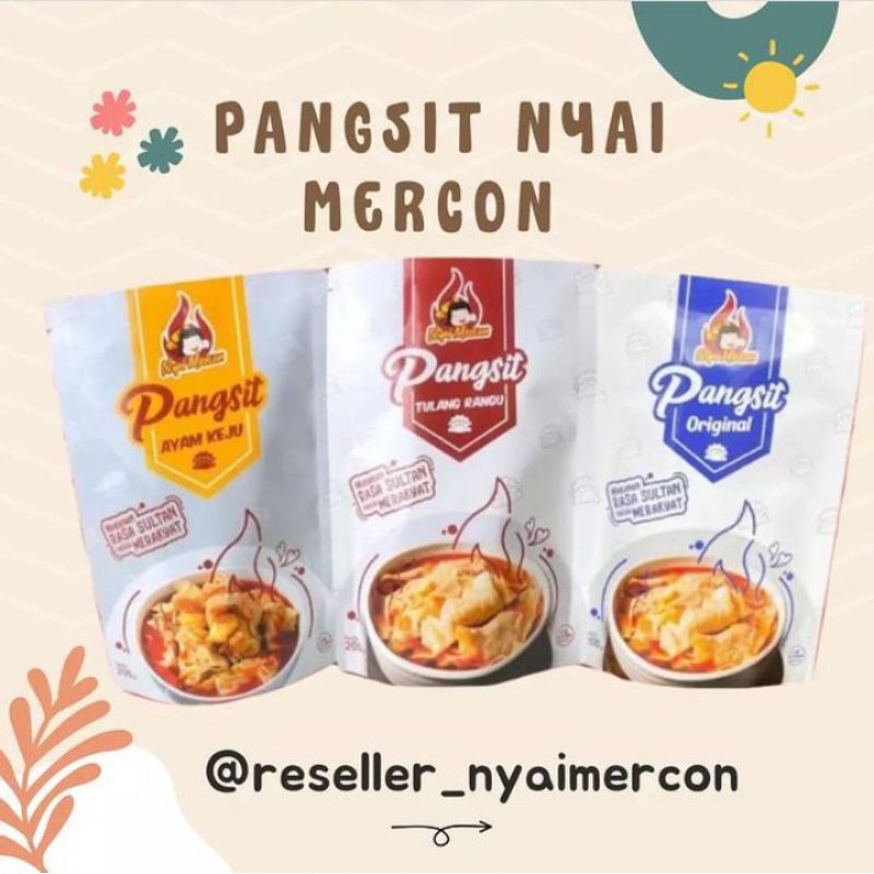 

Pangsit nyai mercon tersedia 3 varian rasa