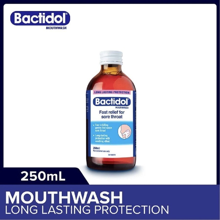 BACTIDOL Mouthwash, 250ml/ singapore