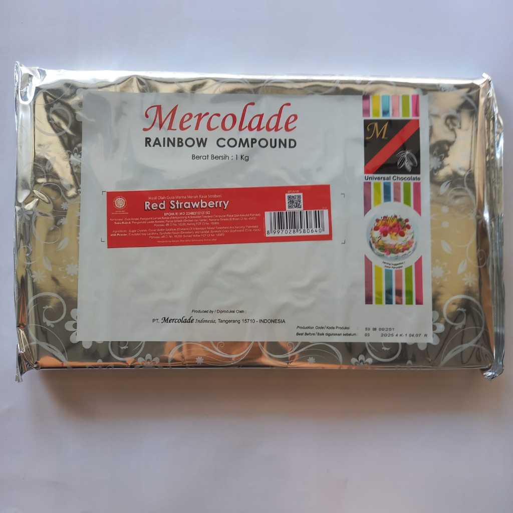 

Mercolade Coklat Compound Red Strawberry 1kg