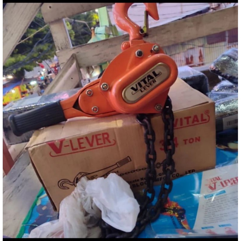 Vital lever block 3/4ton ×1, 5meter chain lever block vital